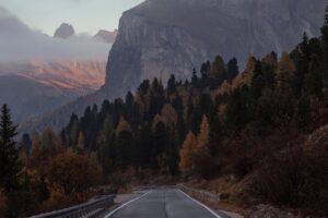 Podzim v Dolomitech, Passo Sella