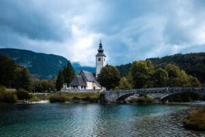 Bohinjské jezero, Slovinsko